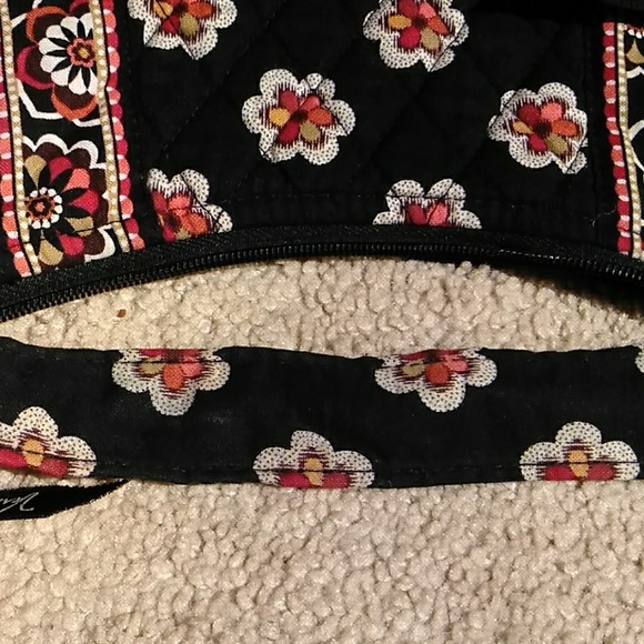 Vera Bradley Black White Red Khaki &Yellow Purse - Picture 6 of 8